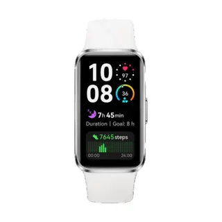 Huawei Band 10 cuerpo metálico blanco