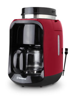 Westinghouse cafetera con moledor café 2 en 1 roja