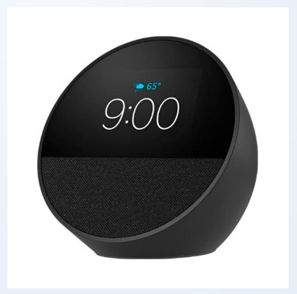 Amazon Echo Spot 2024 con Reloj Alarma y Alexa