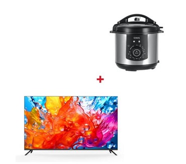Combo CHIQ TV 75" U75G7P + Multi Olla a Presión 6L