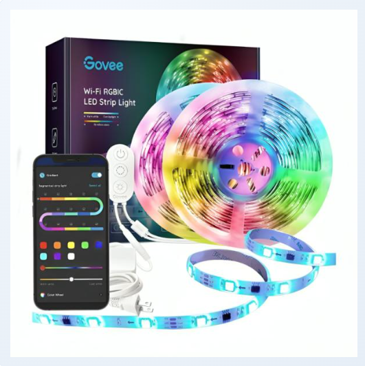 Luces Govee H6110 Wi-Fi RGB 5 metros x 2 rollos H61101A3
