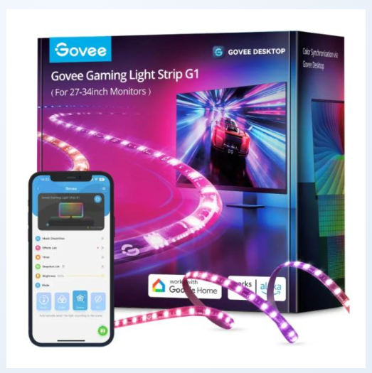 Luces Govee Gaming Light Strip G1 H6609 para Monitores 27-34