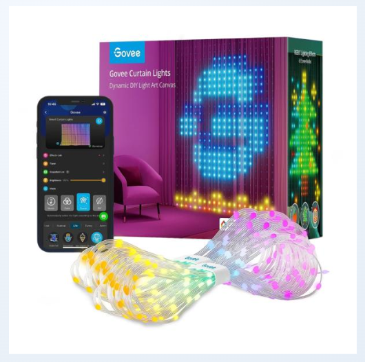 Cable de Luces Govee WiFi y Bluetooth Curtain Light H70B1