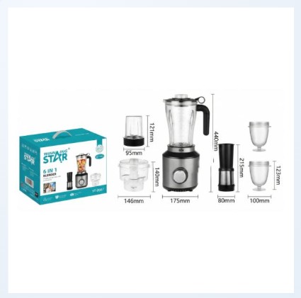 Licuadora Winning Star ST-2087 6 en 1 350W 1.8L