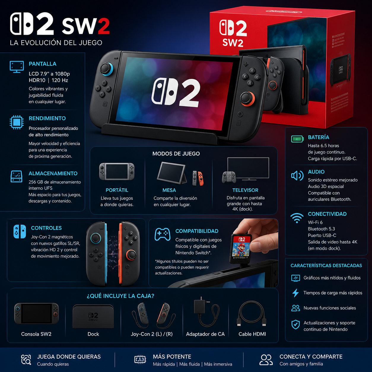 Nintendo Switch 2 SW2 - La Evolución del Juego