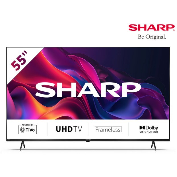 Televisor Sharp 55" (55P6000U) 4K/Smart/3HDMI/USB/Red/WiFi